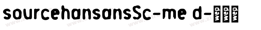 sourcehansansSc-me d字体转换